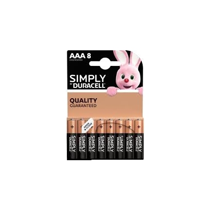 Алкална батерия LR03 AAA  8pk блистер SIMPLY MN2400   DURACELL